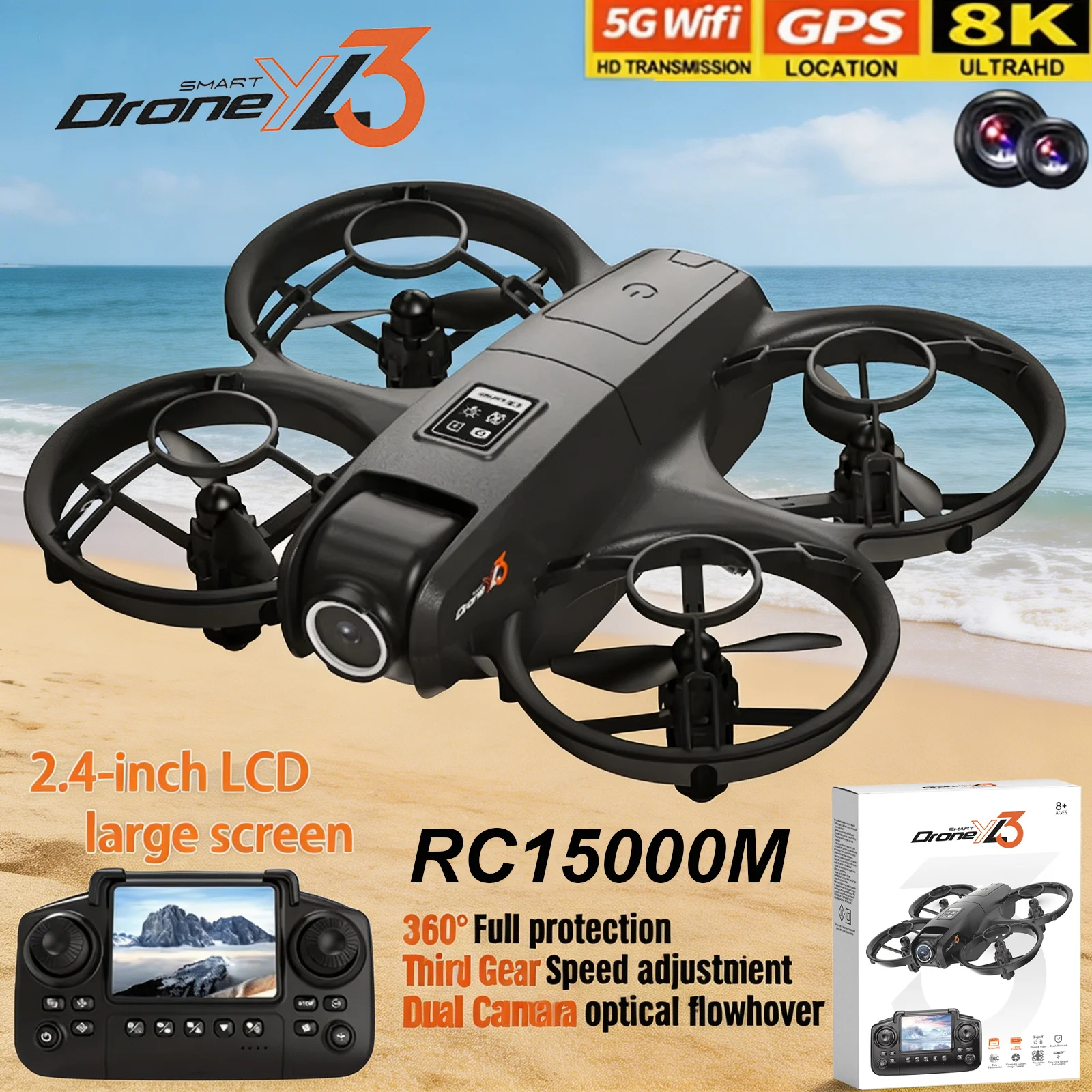 Drone Photogrammetry - Nuevo Dron RC YL3 8K 1080P