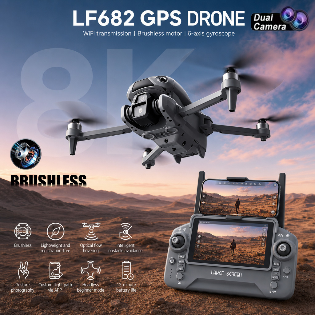 Drone Photogrammetry - Nuevo Dron LF682 con Cámara Dual