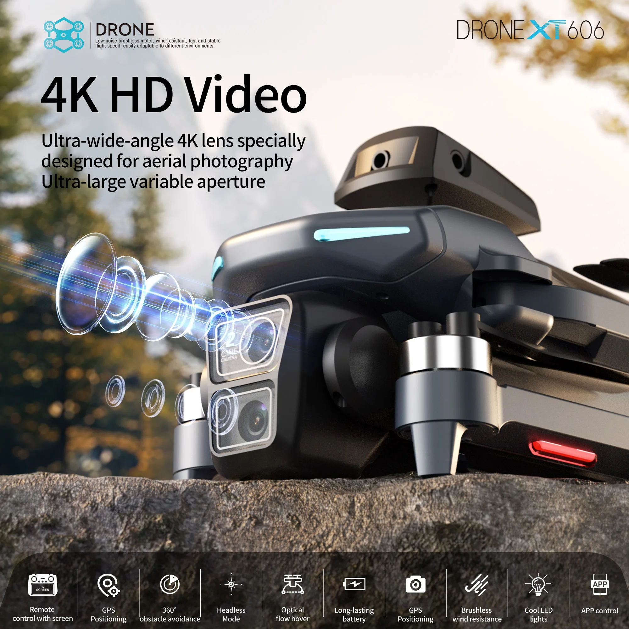 Dron Profesional Lenovo XT606  - Drone Photogrammetry reseña y precio
