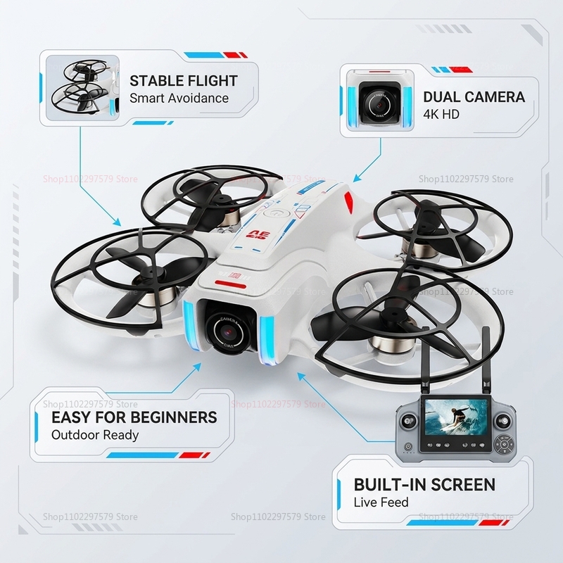 Nuevo Dron GPS AE21 de Segunda - Drone Photogrammetry reseña y precio