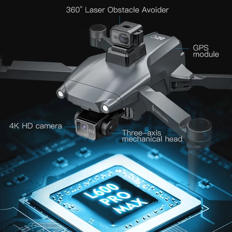 L600 PRO MAX GPS Drone profesi - Drone Photogrammetry reseña y precio