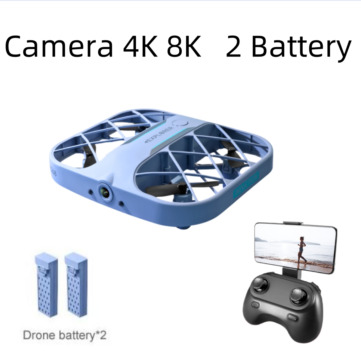 Dron JJRC H107 FPV RC con 2 Ba - Drone Aerial Photography reseña y precio
